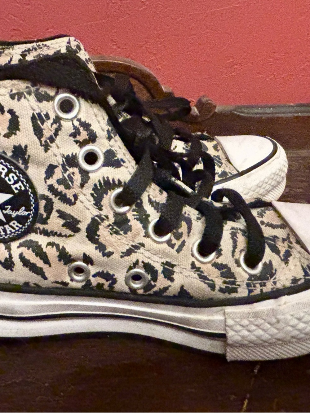 Girls Converse Chuck Taylor® All Star® Eva Lift High Top Leopard 11 - Picture 3 of 5
